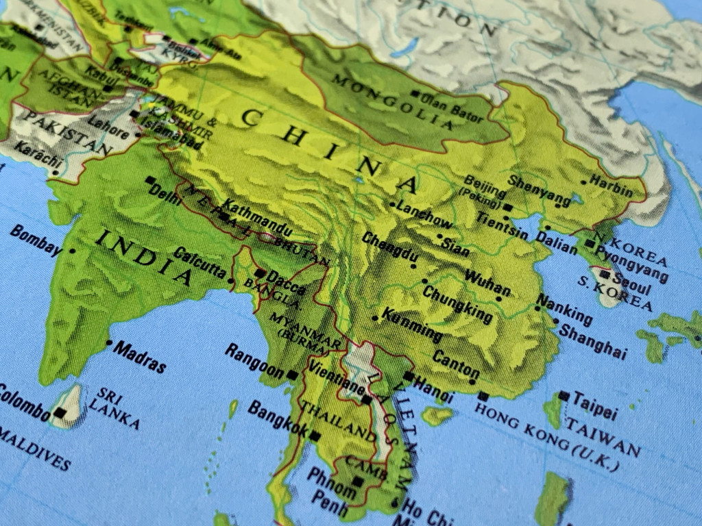 map of asia