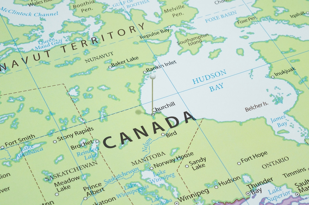 map of Canada
